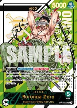 Roronoa Zoro (OP12-020) (V.1)
Special Tournament Promos