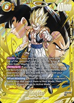 Gogeta (FB09-122) [Fusion World] (V.3 - God Rare)
Dual Evolution [Fusion World]