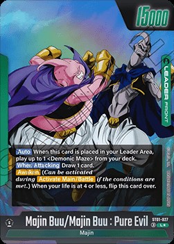 Majin Buu/Majin Buu : Pure Evil // Majin Buu : Evil (ST01-027) [Fusion World] (V.2 - Alternate Art)
Story Booster 01 [Fusion World]