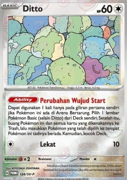 Ditto (SV-P/ID 124)
Scarlet & Violet Indonesian Promos