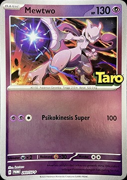 Mewtwo (SV-P/ID 283)
Scarlet & Violet Indonesian Promos