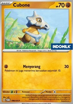 Cubone (SV-P/ID 198)
Scarlet & Violet Indonesian Promos