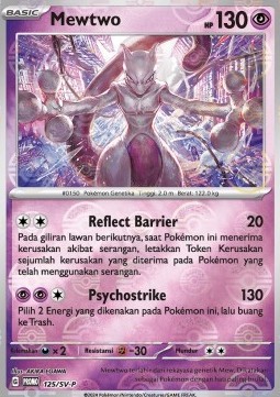 Mewtwo (SV-P/ID 125)
Scarlet & Violet Indonesian Promos