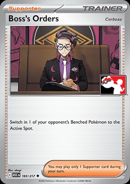 Boss's Orders - Corbeau (PPS9 ASC 183)
Play! Pokémon Prize Pack Series Nine