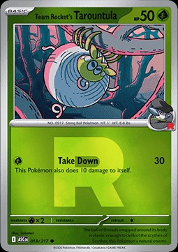 Team Rocket's Tarountula (xASC 018)
Ascended Heroes: Additionals