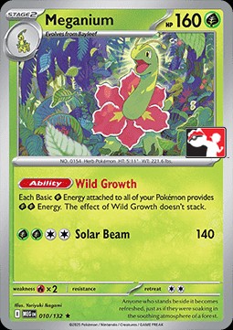 Meganium (PPS9 MEG 010)
Play! Pokémon Prize Pack Series Nine