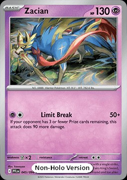 Zacian (xPFL 045)
Phantasmal Flames: Additionals
