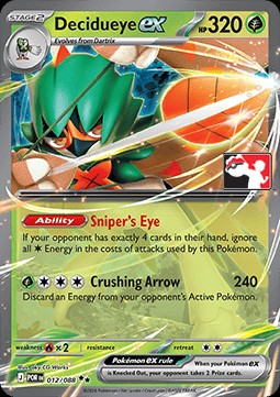 Decidueye ex (PPS9 POR 12)
Play! Pokémon Prize Pack Series Nine