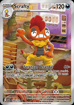 Scrafty (SV11s 280)
Black & White ID/TH