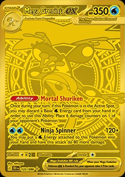 Mega Greninja ex (CRI 122)
Chaos Rising