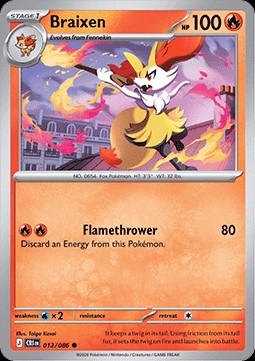 Braixen (CRI 012)
Chaos Rising
