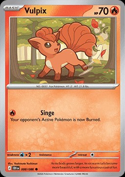 Vulpix (CRI 008)
Chaos Rising