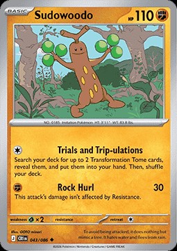 Sudowoodo (CRI 043)
Chaos Rising