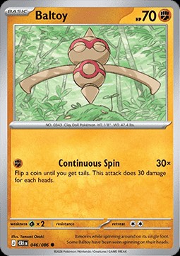 Baltoy (CRI 046)
Chaos Rising