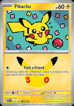 Pikachu (30C 029)
30th Celebration