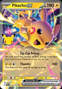 Pikachu ex (30C 054)
30th Celebration