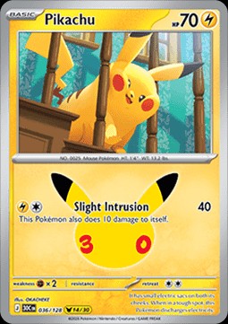 Pikachu (30C 036)
30th Celebration