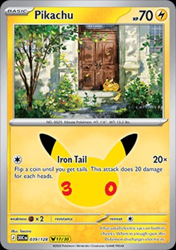 Pikachu (30C 039)
30th Celebration