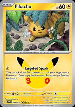 Pikachu (30C 038)
30th Celebration