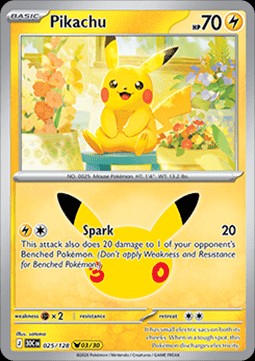 Pikachu (30C 025)
30th Celebration