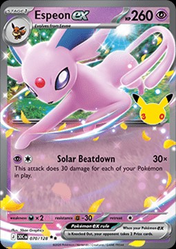 Espeon ex (30C 070)
30th Celebration