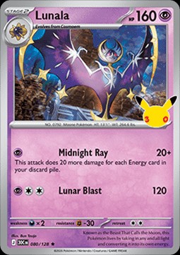 Lunala (30C 080)
30th Celebration