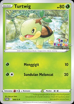 Turtwig (S-P/ID 305)
Sword & Shield Indonesian Promos