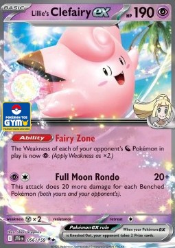 Lillie's Clefairy ex (SEA JTG 056)
Southeast Asia Promos