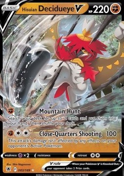 Hisuian Decidueye V (ASR 083)
Astral Radiance