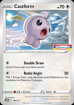Castform (S-P/ID 294)
Sword & Shield Indonesian Promos