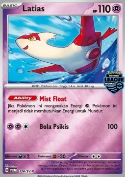 Latias (SV-P/ID 126)
Scarlet & Violet Indonesian Promos