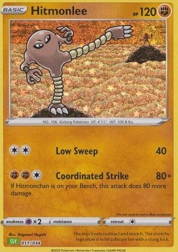 Hitmonlee (CLV 011)
Pokémon Trading Card Game Classic: Venusaur & Lugia ex Deck