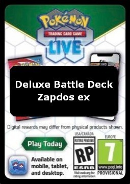 Live Code Card (Deluxe Battle Deck: Zapdos ex) (PKMSV)
Scarlet & Violet Products