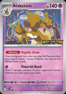 Alakazam (MEP 003)
MEP Black Star Promos