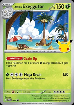 Alolan Exeggutor (MEP 094)
MEP Black Star Promos