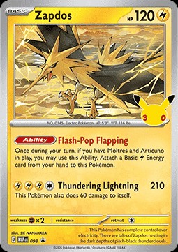Zapdos (MEP 098)
MEP Black Star Promos