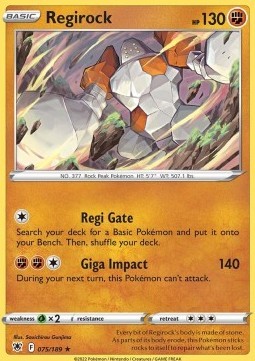 Regirock (ASR 075)
Astral Radiance