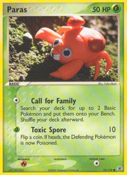 Paras (FL 72)
EX FireRed & LeafGreen