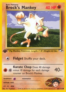 Brock's Mankey (GH 68)
Gym Heroes