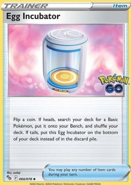 Egg Incubator (PGO 066)
Pokémon GO