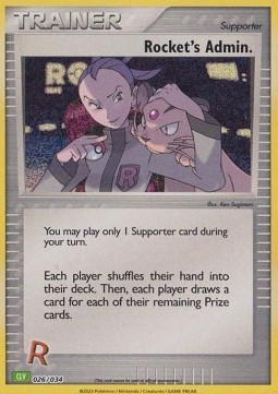 Rocket's Admin. (CLV 026)
Pokémon Trading Card Game Classic: Venusaur & Lugia ex Deck