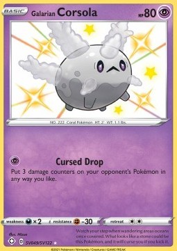 Galarian Corsola (SHF SV49)
Shining Fates