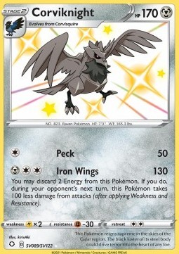 Corviknight (SHF SV89)
Shining Fates