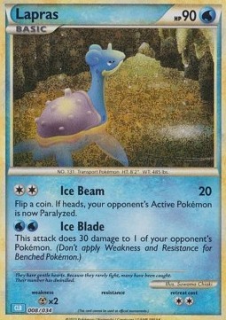 Lapras (CLB 008)
Pokémon Trading Card Game Classic: Blastoise & Suicune ex Deck
