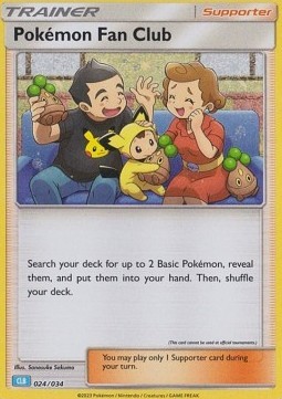 Pokémon Fan Club (CLB 024)
Pokémon Trading Card Game Classic: Blastoise & Suicune ex Deck