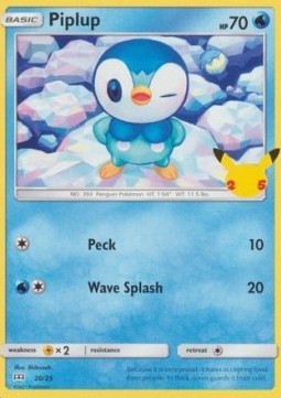Piplup (MCD25 20)
McDonald's Collection 25th Anniversary