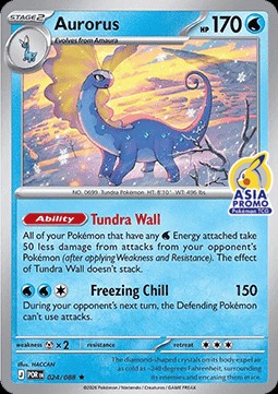 Aurorus (SEA POR 024)
Southeast Asia Promos