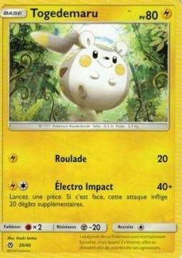 Togedemaru (MCD18F 20)
McDonald's Collection 2018 FR