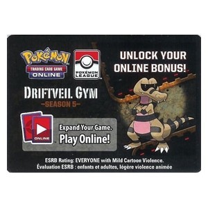 Online Code Card (Pokémon League: Driftveil Gym Season) (PKM)
Pokémon Products