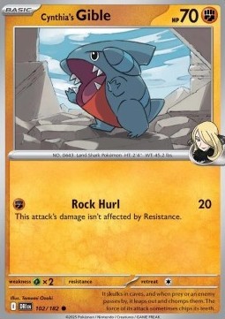 Cynthia's Gible (DRI 102)
Destined Rivals